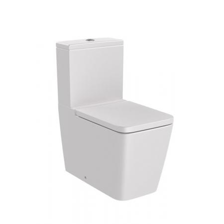 Roca Inspira Toaleta WC stojąca 64,5x37,5 cm kompaktowa bez kołnierza perłowa A342536630