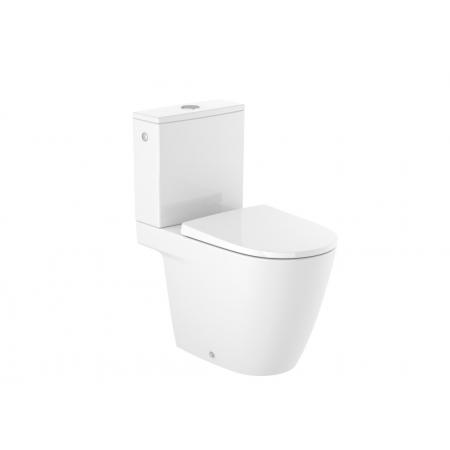 Roca Ona Toaleta WC stojąca kompaktowa bez kołnierza z powłoką Supraglaze biała A342687S00