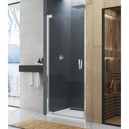 Ronal Sanswiss Cadura CA1C G Drzwi prysznicowe wahadłowe 100x200 cm lewe, profile srebrny połysk szkło przezroczyste Aquaperle CA1CG1005007