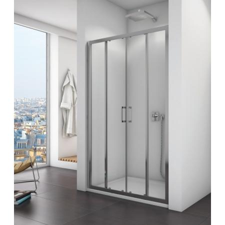 Ronal Sanswiss Top-Line TOPS4 Drzwi prysznicowe przesuwne 120x190 cm, profile srebrny połysk szkło przezroczyste Aquaperle TOPS412005007