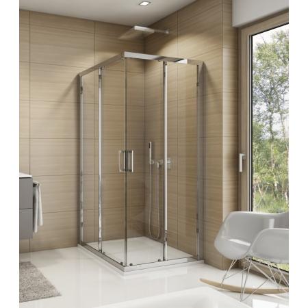 Ronal Sanswiss Top-Line TOP Drzwi prysznicowe przesuwne 120x190 cm prawe, profile srebrny połysk szkło przezroczyste Aquaperle TOPD12005007