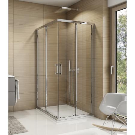Ronal Sanswiss Top-Line Kabina prysznicowa narożna z drzwiami rozsuwanymi 90x190 cm, profile połysk szkło przezroczyste TOPAC09005007