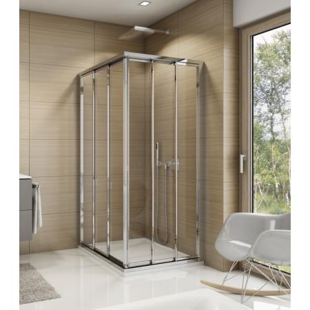 Ronal Sanswiss Top-Line TOE3 Drzwi prysznicowe przesuwne 120x190 cm prawe, profile srebrny połysk szkło przezroczyste Aquaperle TOE3D12005007