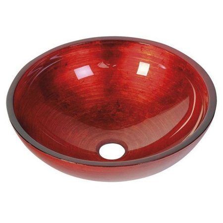 Sapho Murano Rosso Impero Umywalka nablatowa 40 cm szklana czerwona AL5318-63