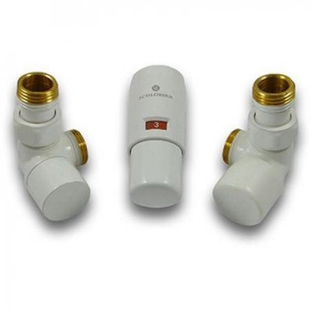 Schlosser Elegant Mini Zestaw termostatyczny osiowy prawy biały 603400061