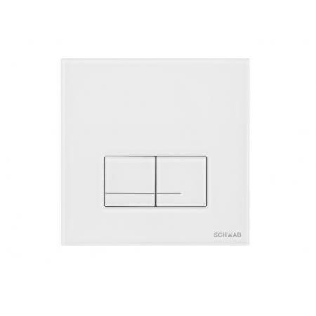 Schwab Arte Duo Przycisk WC szklany biały 4060420201