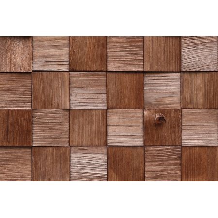 Stegu Quadro Mini 2 Panel drewniany 38x38 cm, brązowy