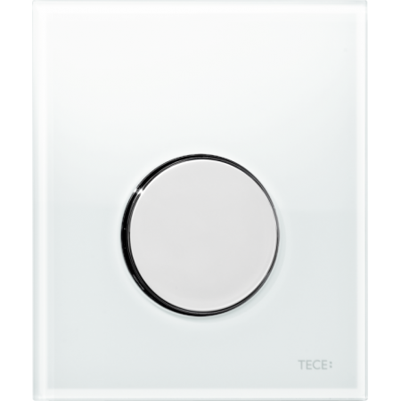 Tece Loop Przycisk spłukujący do pisuaru szklany, szkło białe, przyciski chrom połysk 9242660