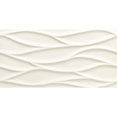 Tubądzin All In White 3 STR Płytka ścienna 59,8x29,8x1,28 cm, biała mat