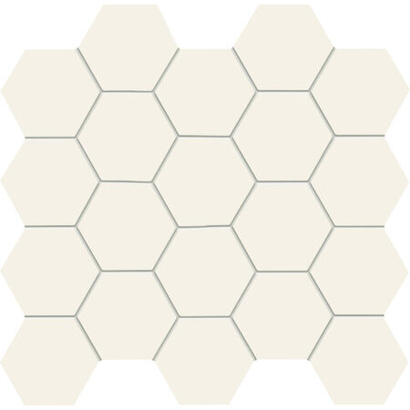 Tubądzin All In White white Mozaika ścienna 30,6x28,2x1 cm, biała mat