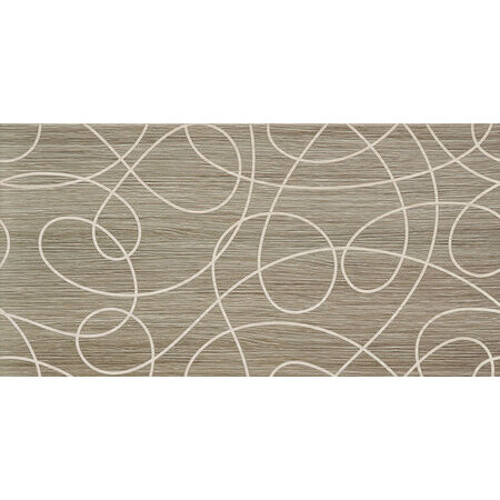 Tubądzin Biloba modern Dekor ścienny 60,8x30,8x1 cm, brązowy mat