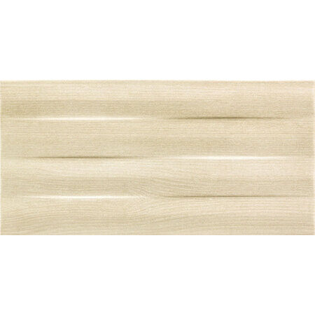 Tubądzin Ilma beige STR Płytka ścienna 44,8x22,3x1 cm, beżowa połysk