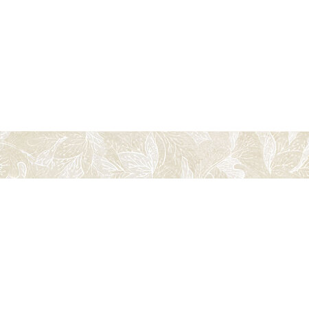 Tubądzin Obsydian white Listwa ścienna 59,8x9,8x1 cm, biała połysk