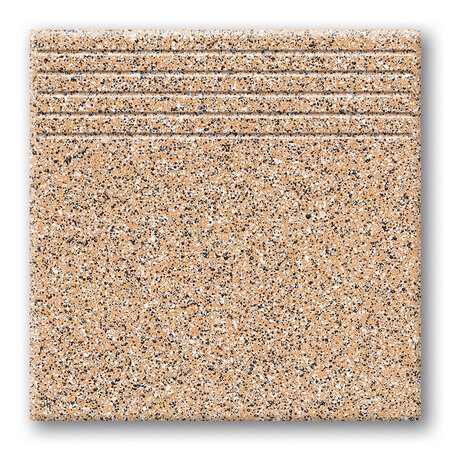 Tubądzin Tartany Tartan 10 Stopnica podłogowa 33,3x33,3x0,8 cm, brązowa mat