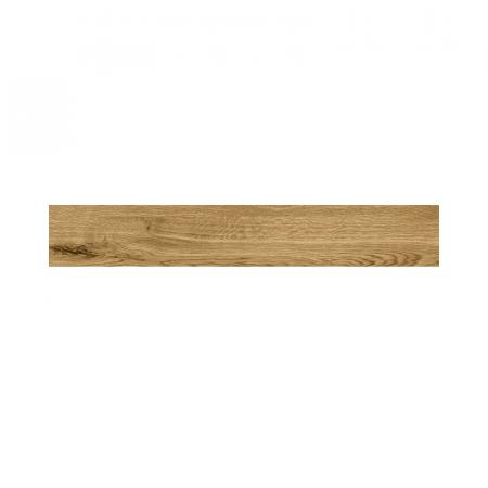 Tubądzin Wood Pile Natural STR Płytka gresowa podłogowa 119,8x19 cm brązowa