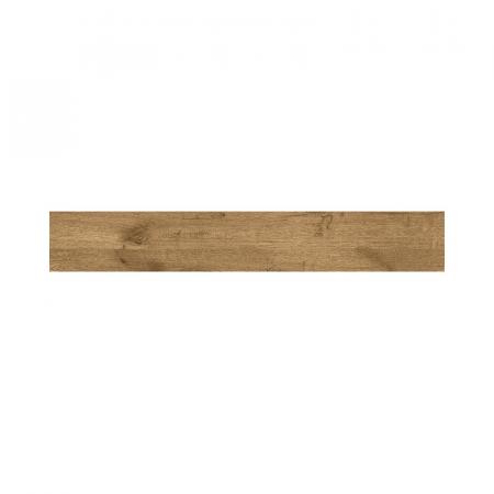 Tubądzin Wood Shed Natural STR Płytka gresowa podłogowa 149,8x23 cm brązowa