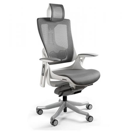 Unique Wau 2 Fotel biurowy biały/siatka olive W-709-W-NW46