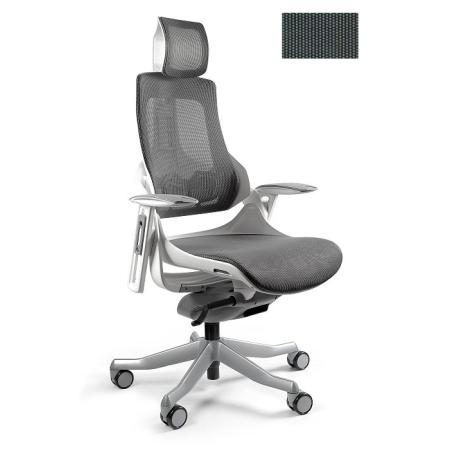 Unique Wau fotel biurowy biały/siatka olive W-609-W-NW46