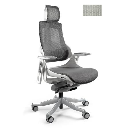 Unique Wau fotel biurowy biały/siatka snowy W-609-W-NW42