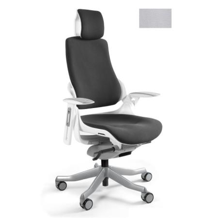 Unique Wau fotel biurowy biały/tkanina snowy W-609-W-BL416