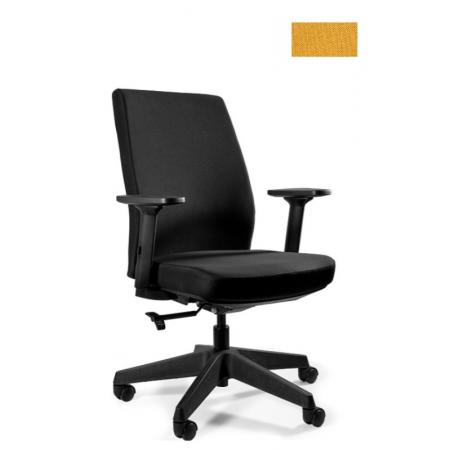 Unique Work Fotel biurowy czarny/honey 1268-BL404