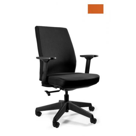 Unique Work Fotel biurowy czarny/mandarin 1268-BL405