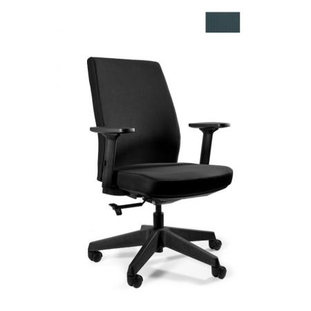 Unique Work Fotel biurowy czarny/steelblue 1268-BL414
