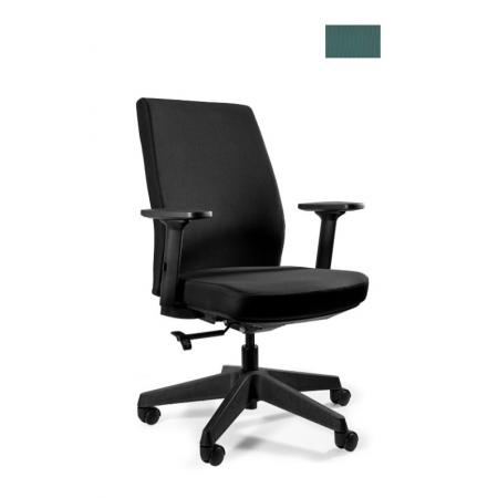 Unique Work Fotel biurowy czarny/tealblue 1268-BL413