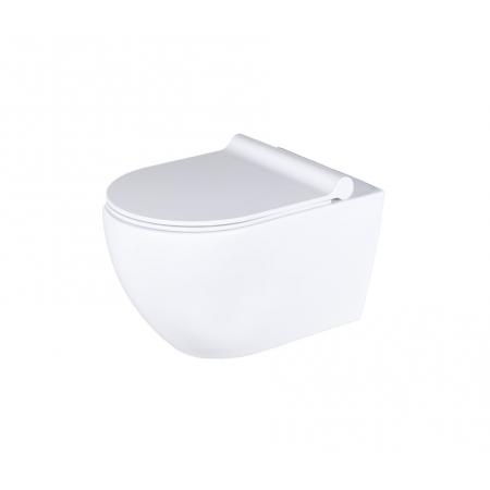 UpTrend Milagro Zestaw Toaleta WC 52,5x35,8x34,8 cm bez kołnierza + deska wolnoopadająca biały połysk TR2210