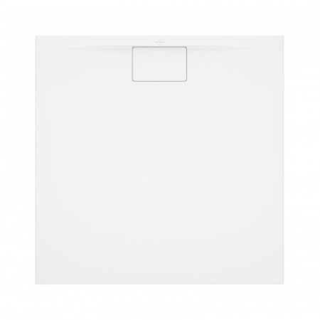 Villeroy & Boch Architectura MetalRim Brodzik kwadratowy 100x100x1,5 cm z akrylu, z powierzchnią antypoślizgową, biały Weiss Alpin UDA1010ARA115GV-01