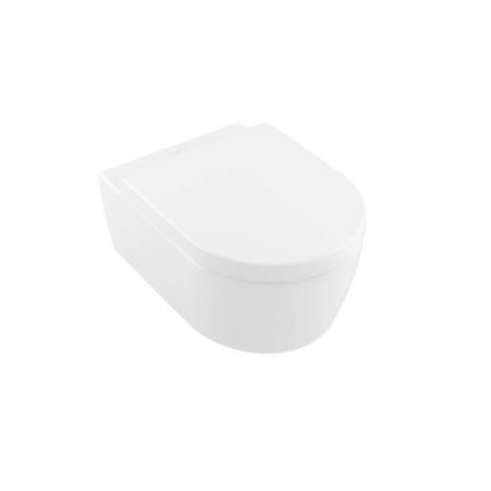 Villeroy & Boch Avento Combi-Pack Zestaw Toaleta WC 53x37 cm bez kołnierza + deska wolnoopadająca Stone White Ceramic Plus 5656HRRW