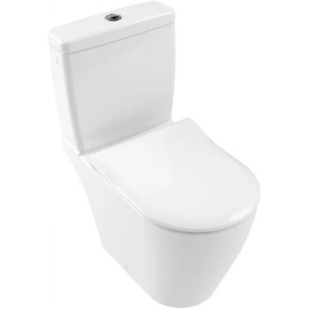 Villeroy & Boch Avento Toaleta WC stojąca 64x37 cm kompakt bez kołnierza z powłoką CeramicPlus weiss alpin 5644R0R1