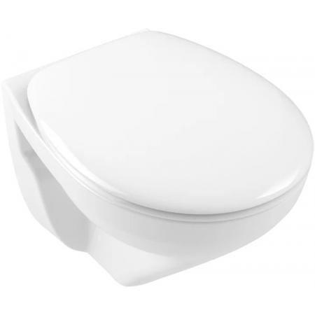 Villeroy & Boch O.novo Combi-Pack Zestaw Toaleta WC bez kołnierza 50x36 cm + deska wolnoopadająca weiss alpin 7667HR01