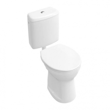 Villeroy & Boch O.Novo Toaleta WC stojąca kompaktowa 35,5x45,5 cm lejowa z powłoką AntiBac, biała Weiss Alpin 761810T1