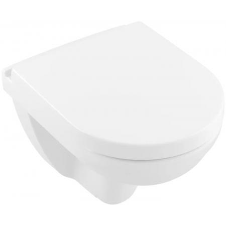 Villeroy & Boch O.novo Combi-Pack Zestaw Toaleta WC 49x36 cm + deska wolnoopadająca z powłoką CeramicPlus weiss alpin 5688HRR1