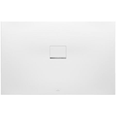 Villeroy & Boch Squaro Infinity Brodzik prostokątny 100x70 cm z Quarylu biały Stone White UDQ1070SQI2LV-RW