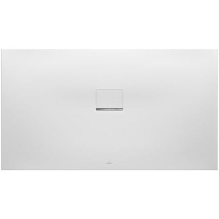 Villeroy & Boch Squaro Infinity Brodzik prostokątny 150x70 cm z Quarylu biały Stone White UDQ1570SQI2RV-RW