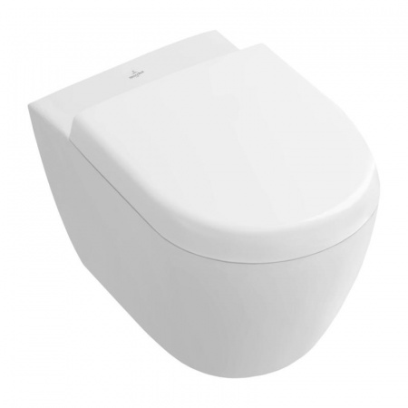 Villeroy & Boch Subway 2.0 Toaleta WC podwieszana 48x35,5 cm Compact krótka DirectFlush bez kołnierza z powłoką CeramicPlus, biała 5606R0R1