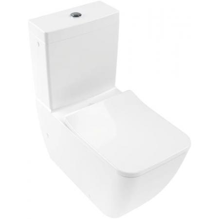 Villeroy & Boch Venticello Toaleta WC stojąca 70x37,5 cm kompakt bez kołnierza z powłoką CeramicPlus weiss alpin 4612R0R1