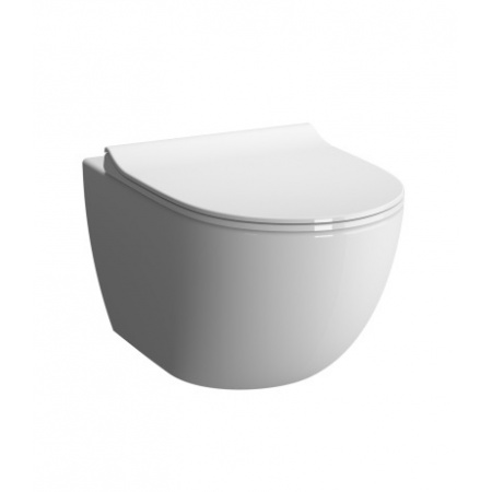 VitrA Sento Toaleta WC podwieszana 49,5x36 cm krótka Rim-Ex bez kołnierza, biała 7747B003-0075