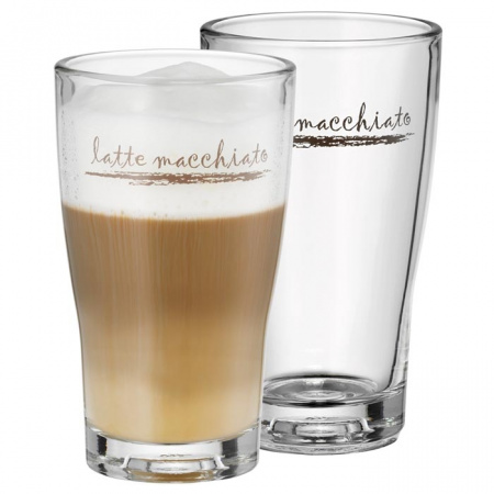 WMF Barista Zestaw szklanek do latte 7,6x7,6x13 cm, przezroczysty 0954142040
