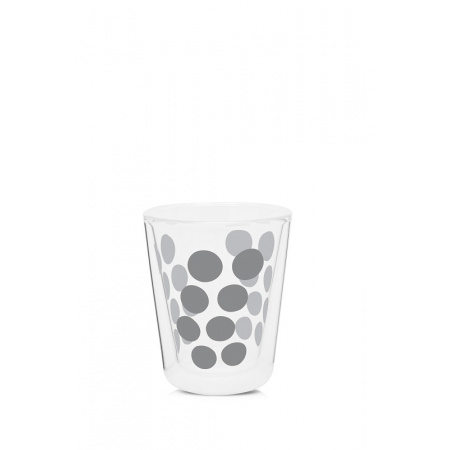 Zak Designs Zestaw dwóch szklanek 200 ml, przezroczysty/srebrny 1694-R695