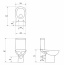 Cersanit Facile Toaleta WC kompaktowa 33,5x62,5x79,5 cm z deską wolnoopadającą, biała K30-008
