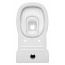 Cersanit Facile Toaleta WC kompaktowa 33,5x62,5x79,5 cm z deską wolnoopadającą, biała K30-008