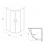 Cersanit Onega Kabina prysznicowa półokrągła 90x90x190 cm, profile chrom szkło przezroczyste S151-002