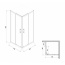 Cersanit Onega Kabina prysznicowa prostokątna 80x80x190 cm, profile chrom szkło przezroczyste S151-007