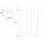 Cersanit Parva Postument 19x18x71,5 cm, biały K27-026
