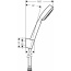 Hansgrohe Crometta 100 1jet/Porter’s Zestaw prysznicowy 125 cm, chrom/biały 26664400