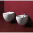 Simas Vignoni Toaleta WC podwieszana 56x36,5 cm Rimless bez kołnierza z zestawem montażowym, biała VI18+F85