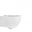 Simas Vignoni Toaleta WC podwieszana 56x36,5 cm Rimless bez kołnierza z zestawem montażowym, biała VI18+F85